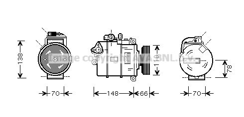 AVA QUALITY COOLING Kompresors, Gaisa kond. sistēma AIK226